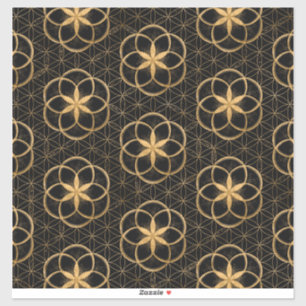 Lebensgefühl in Blume von Lebensmuster Aufkleber