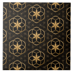 Lebensgefühl in Blume von Lebensmuster Fliese