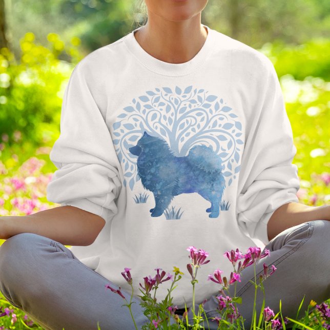 LEBENSGENE Lapphund BAUM DES LEBENS vorne und hint Sweatshirt (Von Creator hochgeladen)