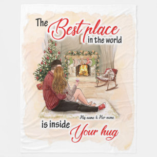 Lebensgeschenke   Der beste Platz der Welt Fleecedecke