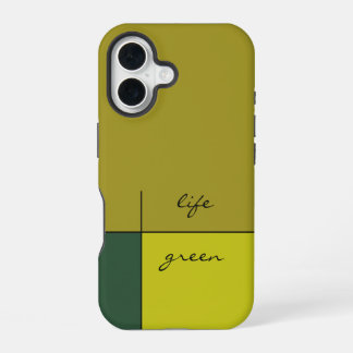 Lebensgrün, Säure, Zitron und abstrakte Kunst iPhone 16 Hülle