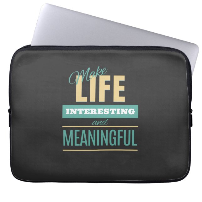 Lebensinteressante Angebotsmotivation Laptopschutzhülle (Vorderseite)