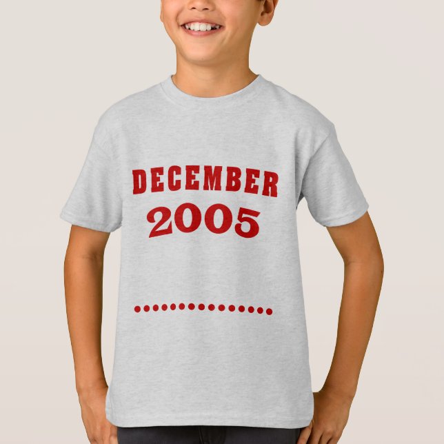 Lebensjahr 2005 T-Shirt (Vorderseite)