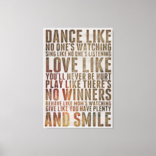 Lebenskostenvoranschlag Leinwanddruck