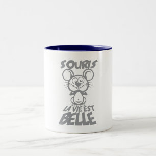 Lebenslang-Maus Zweifarbige Tasse