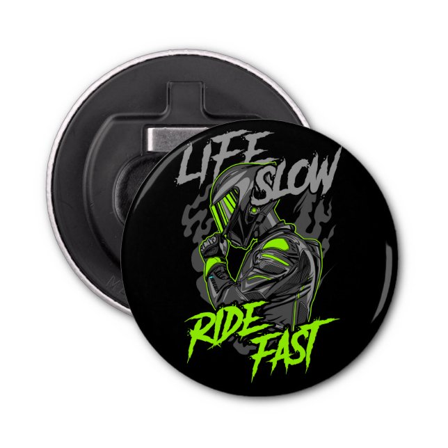 LEBENSLANGE FLÜGE SCHNELLER LEBENSFESTYP FLASCHENÖFFNER (Vorderseite)