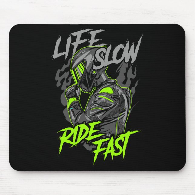 LEBENSLANGE FLÜGE SCHNELLER LEBENSFESTYP MOUSEPAD (Vorne)
