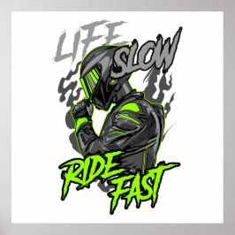 LEBENSLANGE FLÜGE SCHNELLER LEBENSFESTYP POSTER