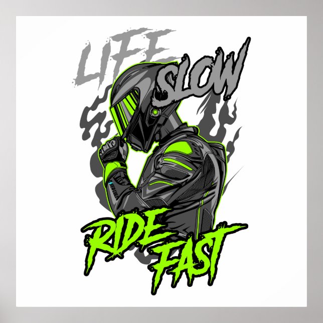 LEBENSLANGE FLÜGE SCHNELLER LEBENSFESTYP POSTER (Vorne)