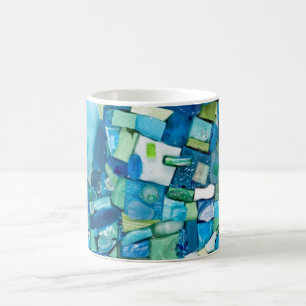 Lebenslauf-Mixed-Media-Mosaik Tasse