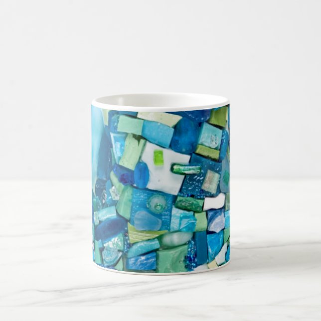 Lebenslauf-Mixed-Media-Mosaik Tasse (Mittel)