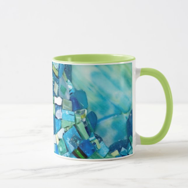 Lebenslauf-Mixed-Media-Mosaik Tasse (Rechts)