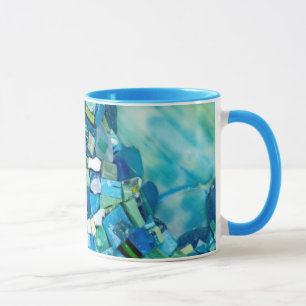 Lebenslauf-Mixed-Media-Mosaik Tasse
