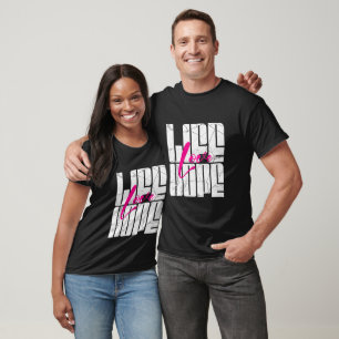 Lebensliebe Hoffnung – Motivationszitat  T-Shirt