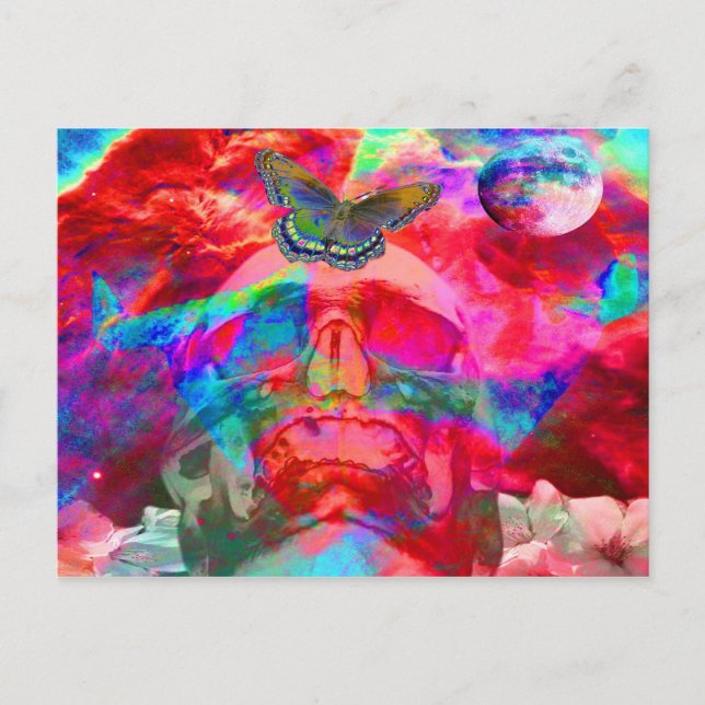 Lebensmetamorphose Postkarte (Vorderseite)