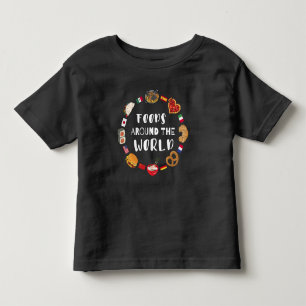 Lebensmittel auf der ganzen Welt Kleinkind T-shirt