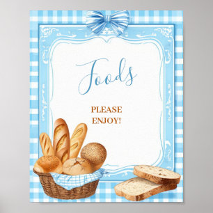 Lebensmittel Bitte Genießen Baby Shower Schild B