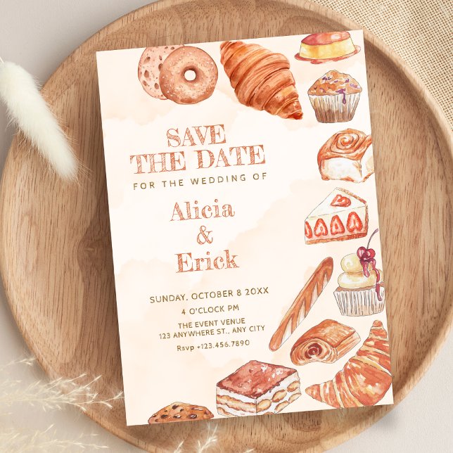 Lebensmittel Brot Gebäck Kunst Hochzeit Save The Date (Von Creator hochgeladen)