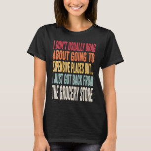 Lebensmittel-Einkaufs-Witz Inflations-Meme T-Shirt