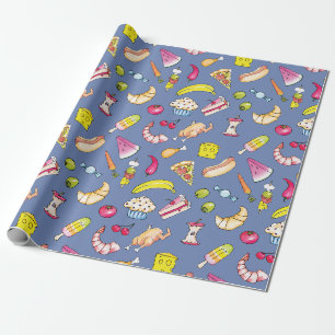 Lebensmittel Geschenkpapier