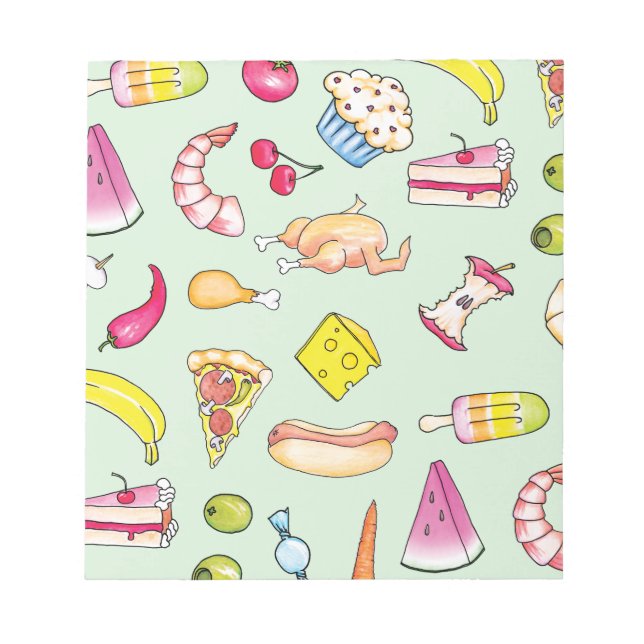 Lebensmittel Notizblock (Vorderseite)