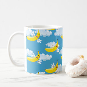 Lebensmittel-Party-Cartoon-Bananen Kaffeetasse