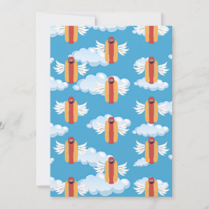 Lebensmittel-Party-Cartoon-Hotdog Dankeskarte