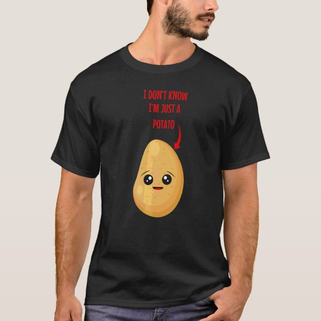 Lebensmittel Puff Vegan Potato 1 T-Shirt (Vorderseite)