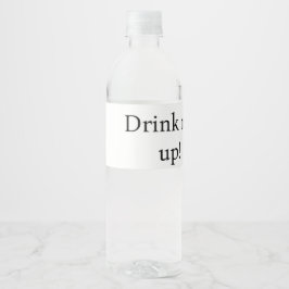 Lebensmittel- und Getränkebezeichnungssatz Wasserflaschenetikett