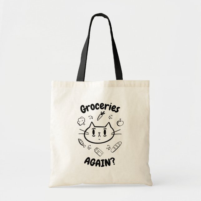 Lebensmittel, wieder?" Funny Tote Bag Tragetasche (Vorne)