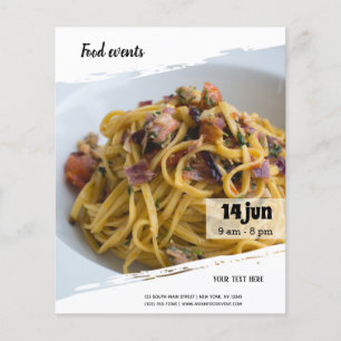Lebensmittelereignis Flyer