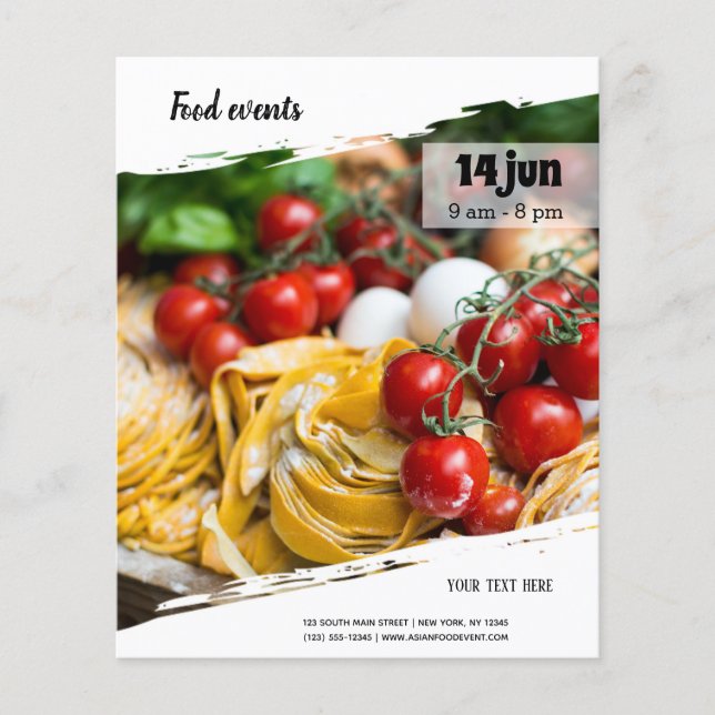 Lebensmittelereignis Flyer (Vorne)