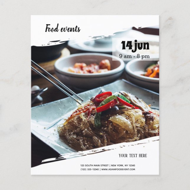 Lebensmittelereignis Flyer (Vorne)