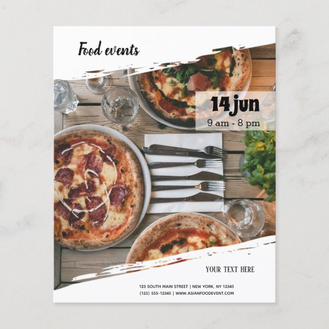 Lebensmittelereignis Flyer (Vorne)