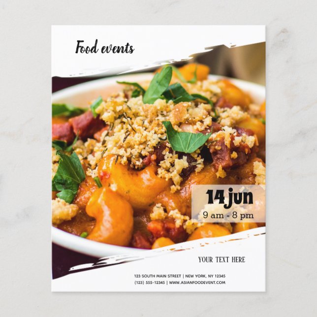 Lebensmittelereignis Flyer (Vorne)