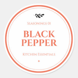 Lebensmitteletiketten, Etiketten für Gläser, Marki Runder Aufkleber