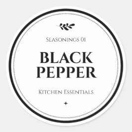 Lebensmitteletiketten, Etiketten für Gläser, Marki Runder Aufkleber