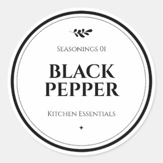 Lebensmitteletiketten, Etiketten für Gläser, Marki Runder Aufkleber