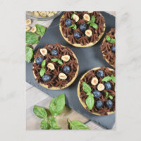 Lebensmittelfotografie Blueberry Chocolate Tartlet