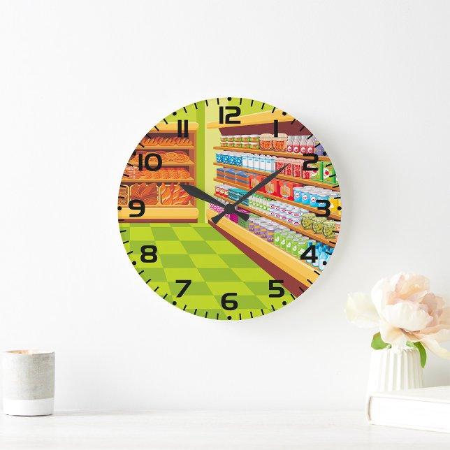 Lebensmittelgeschäft Aisle und Bäckerei Große Wanduhr (Von Creator hochgeladen)