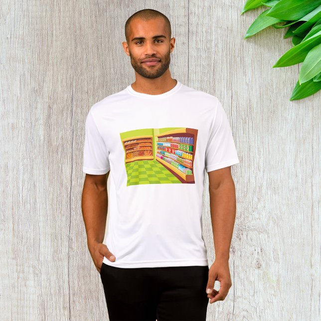 Lebensmittelgeschäft Aisle und Bäckerei T-Shirt (Von Creator hochgeladen)