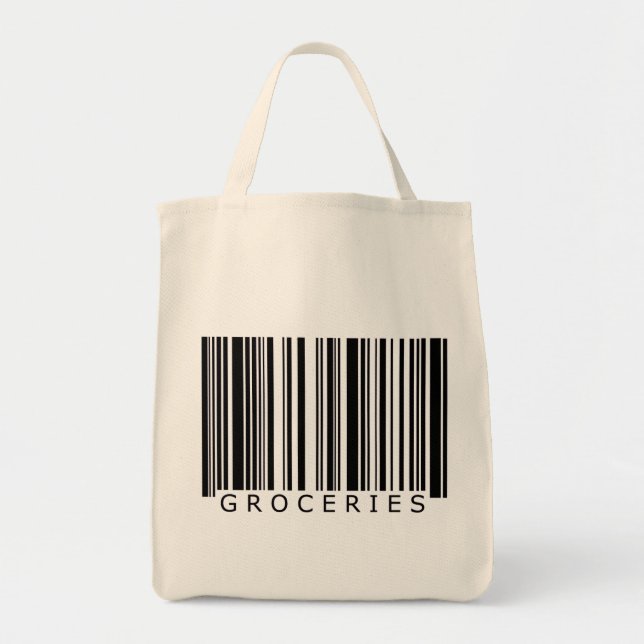 Lebensmittelgeschäft-Barcode-Tasche Tragetasche (Vorne)
