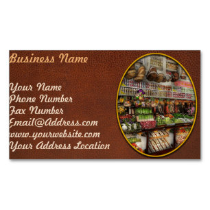 Lebensmittelgeschäft - Edward Neumann Der Produkti Magnetische Visitenkarte