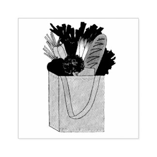 Lebensmittelgeschäft Großmarkt Obst Gemüse Gummistempel