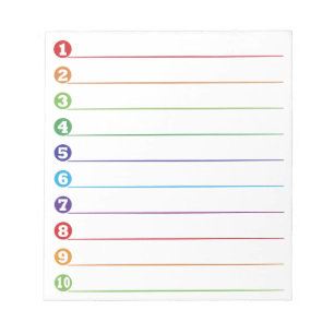 Lebensmittelgeschäft-Listen-Notiz, zum der Liste Notizblock