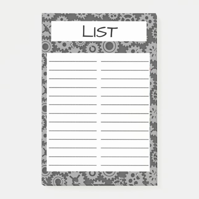 LEBENSMITTELGESCHÄFT POST-IT KLEBEZETTEL (Vorderseite)