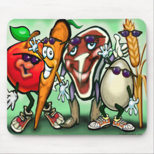 Lebensmittelgruppen Mousepad