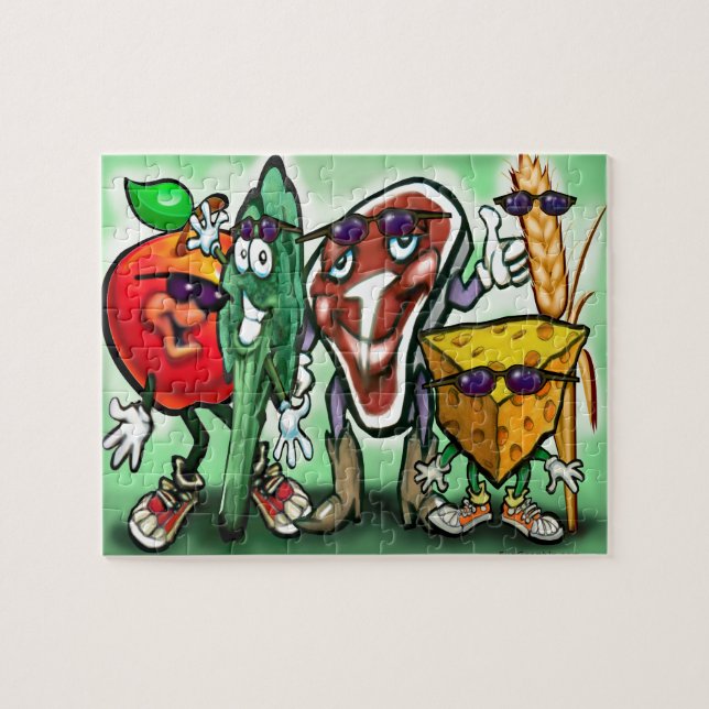 Lebensmittelgruppen Puzzle (Horizontal)