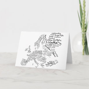 Lebensmittelkarte Europas Karte