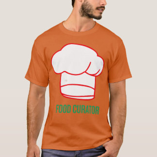 Lebensmittelkurator Chef-Emblem Familie T-Shirt